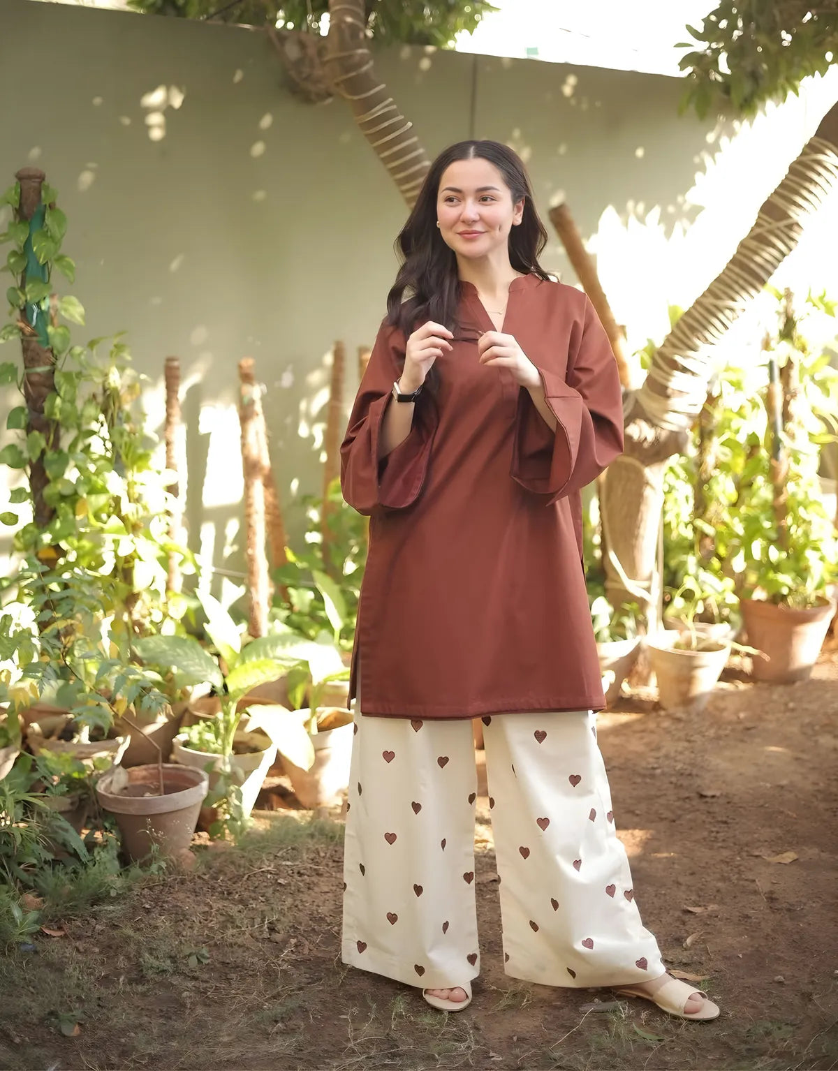 Cocoa Comfort Co-Ord Kurti Set