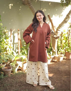 Cocoa Comfort Co-Ord Kurti Set