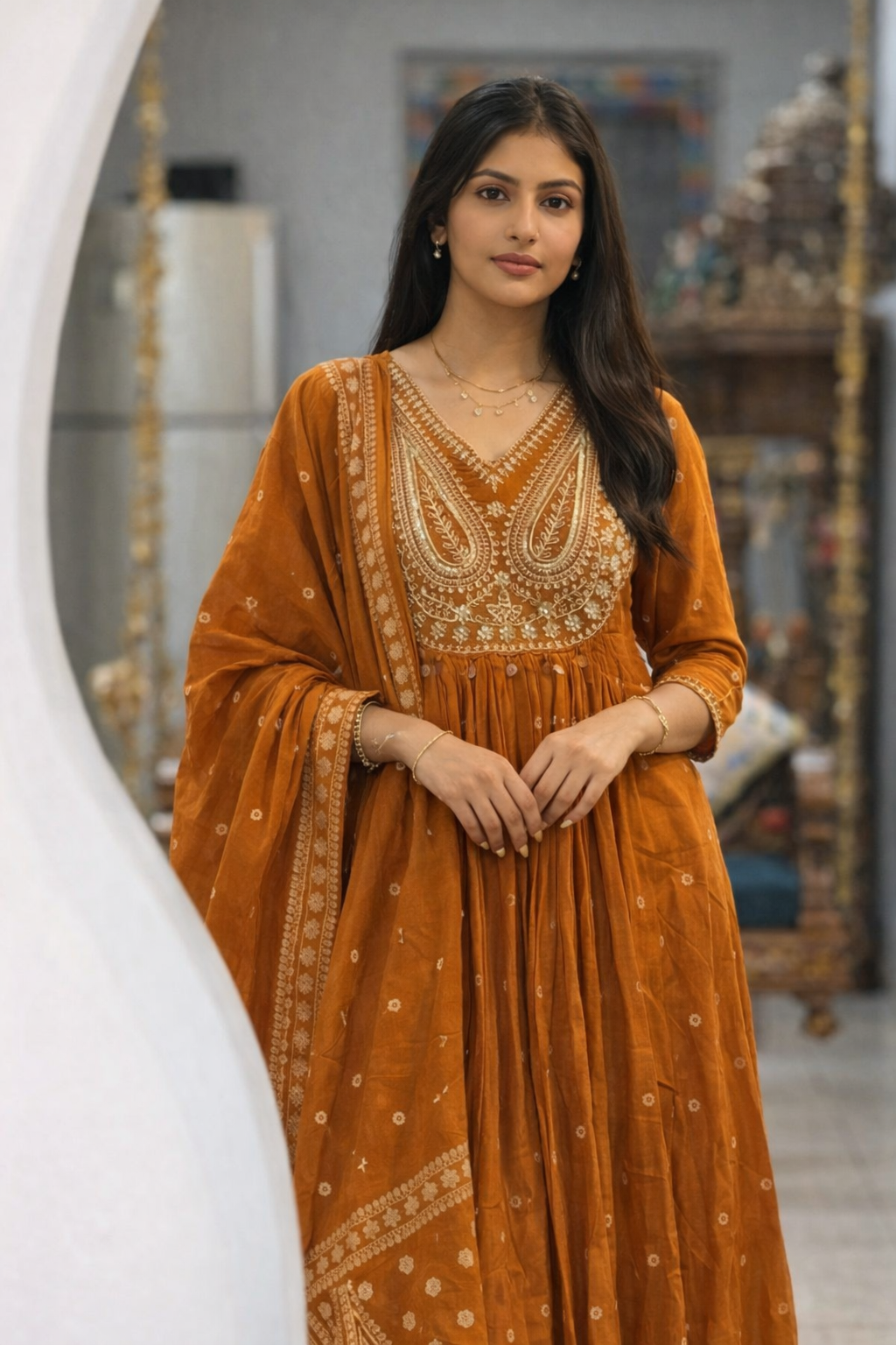 Zariya Luxe Anarkali Kurta Set