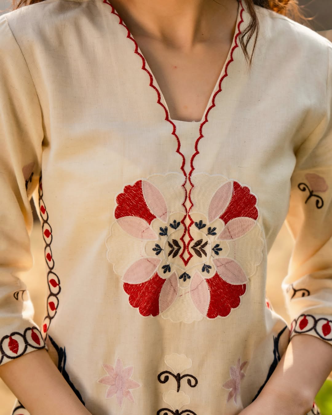 Thread Work Festive Co-ord Set