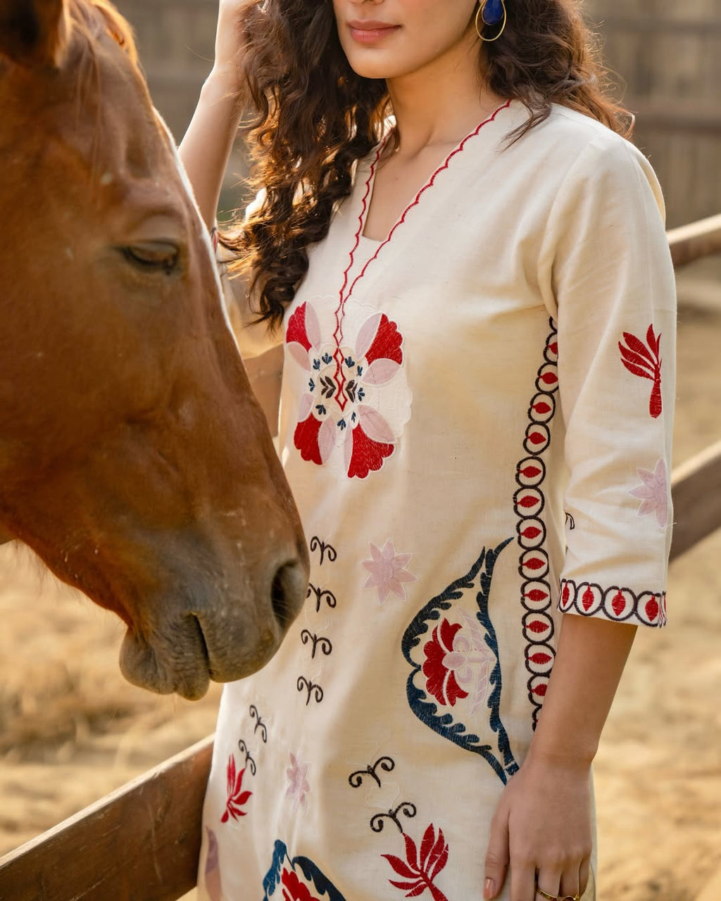 Thread Work Festive Co-ord Set