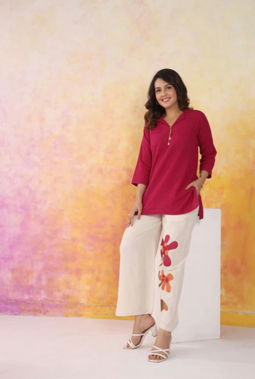 Ruby Bloom Cotton Flex Co-Ord Set