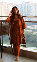 Premium Taj Cotton Kurti Pant Set – Winter Edit