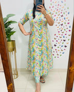 Meadow Paisley Cotton Kurti Pant Set