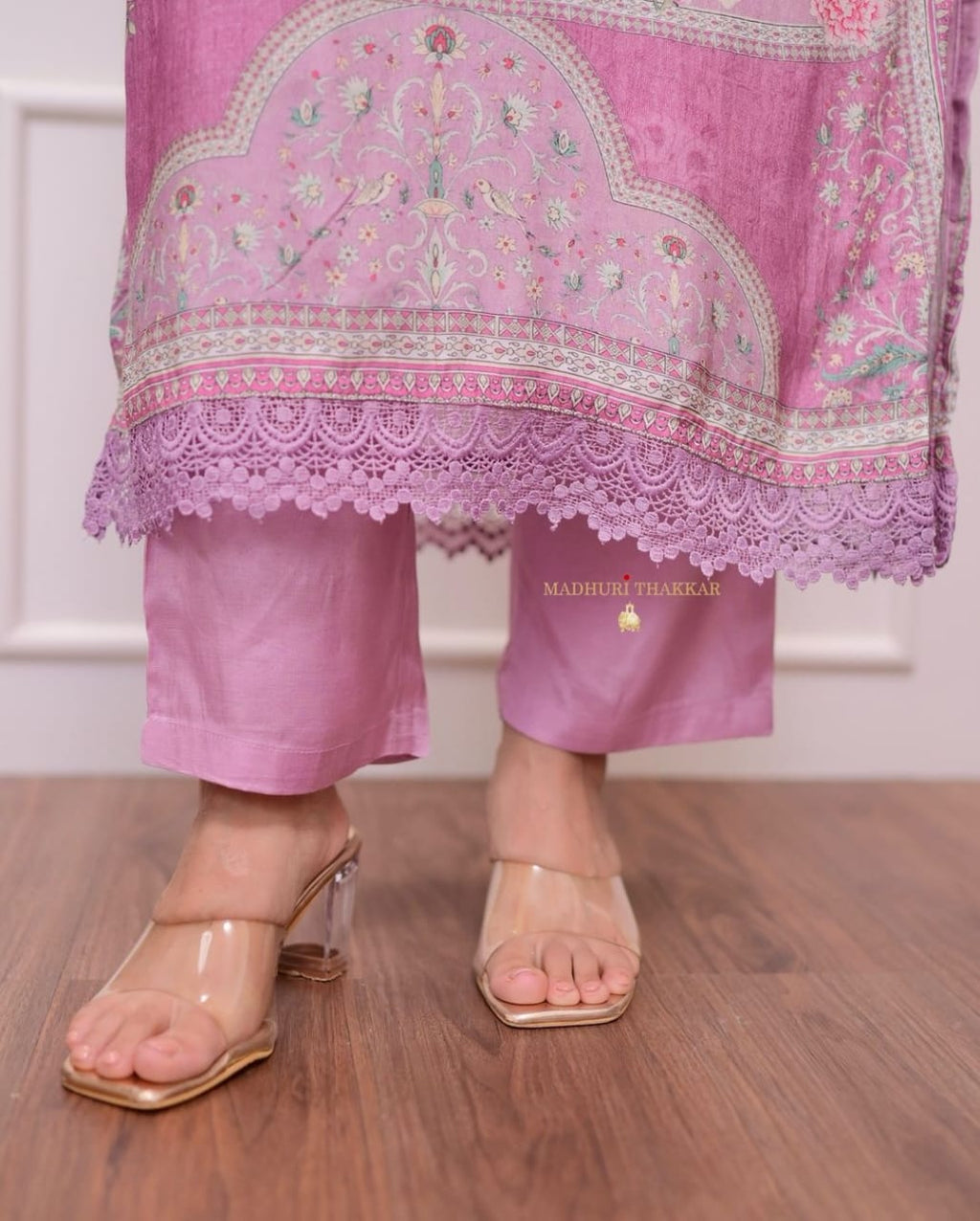 Lilac Whisper Muslin Pakistani Suit Set