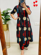 Midnight Bloom Fine Cotton Co-Ord Set