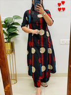 Midnight Bloom Fine Cotton Co-Ord Set