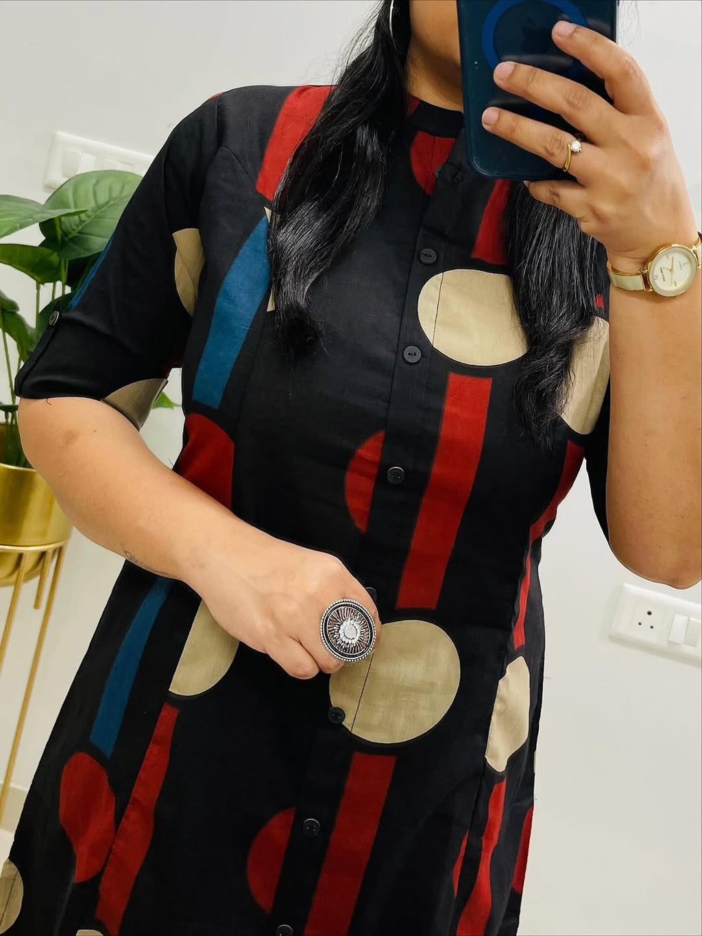 Midnight Bloom Fine Cotton Co-Ord Set