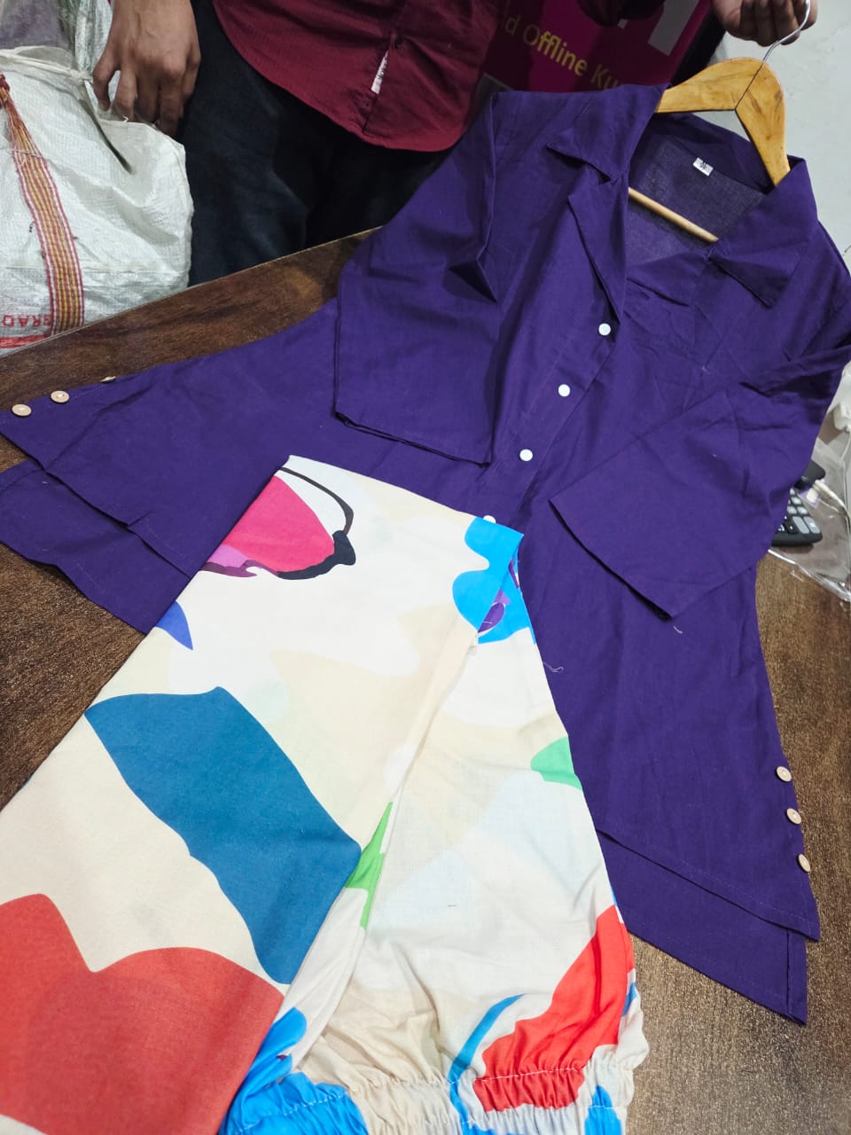 Soma Woven Cotton Comfort Co-Ord Set