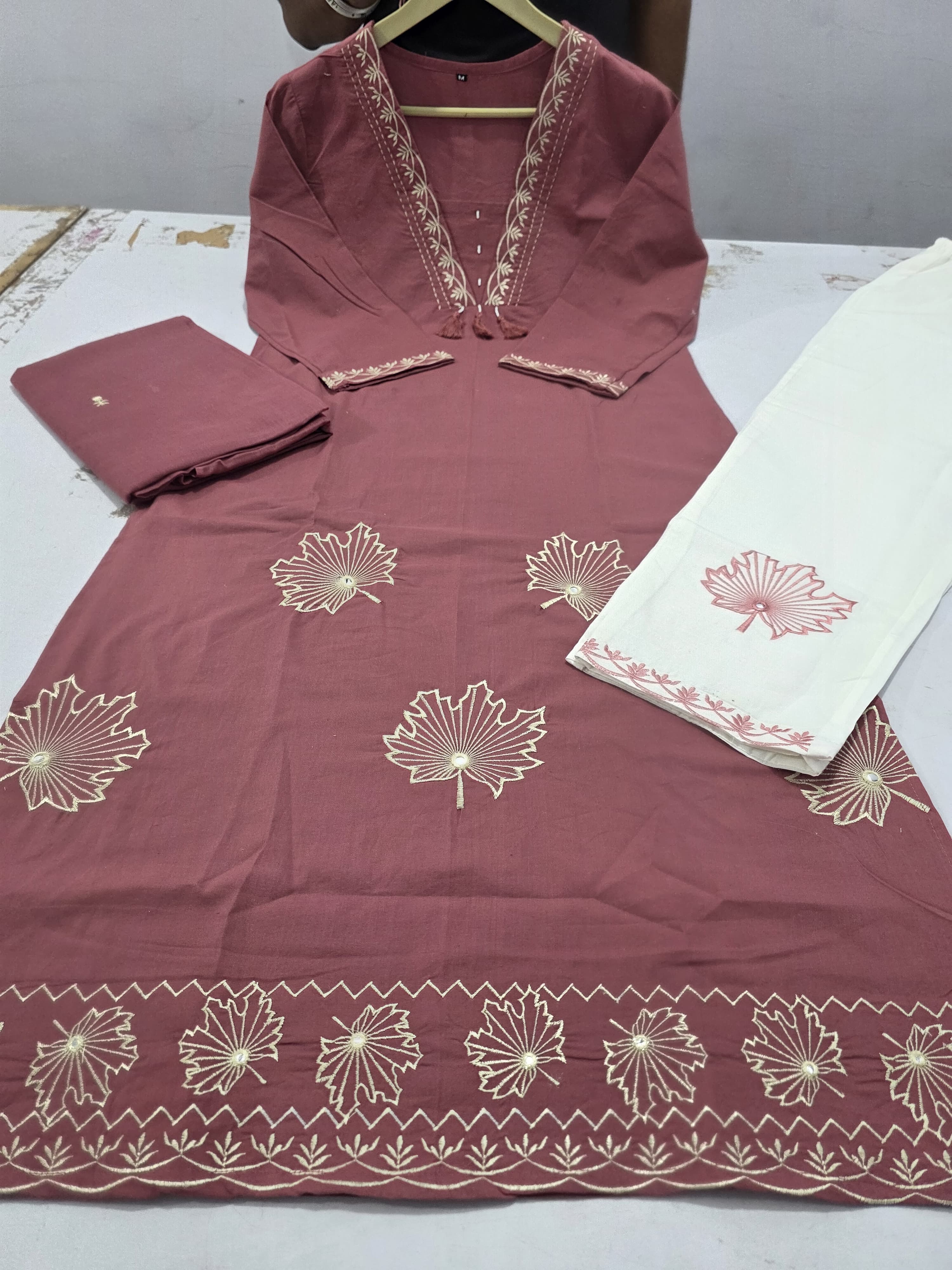Zarika Floral Embroidery Suit Set