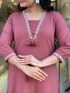 Zarika Floral Embroidery Suit Set