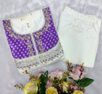Elegance Roman Silk Embroidered Co-Ord Set