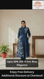 The Indigo Petal Slub Set